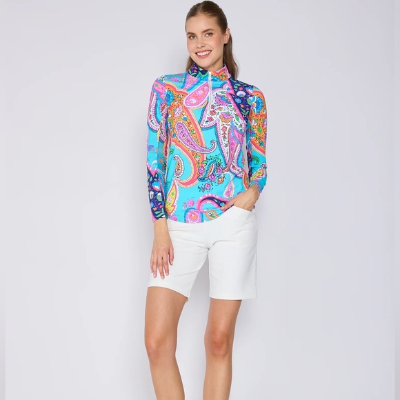 G Lifestyle Top - Mock Neck - Poolside - Picture 3 of 6